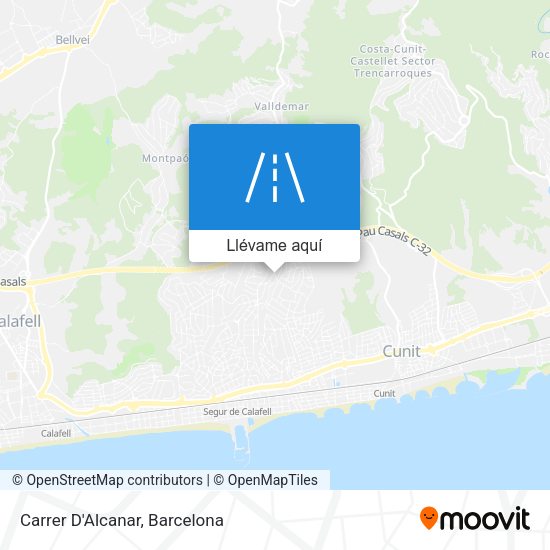 Mapa Carrer D'Alcanar