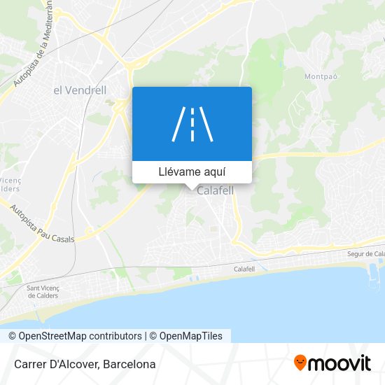 Mapa Carrer D'Alcover