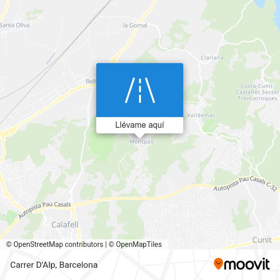 Mapa Carrer D'Alp