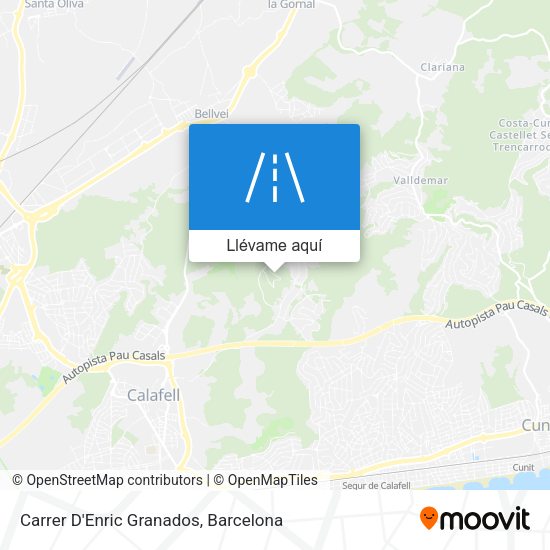 Mapa Carrer D'Enric Granados