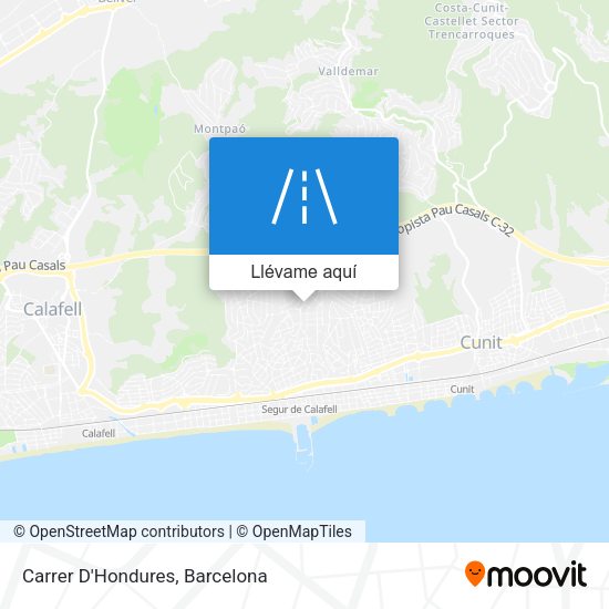 Mapa Carrer D'Hondures