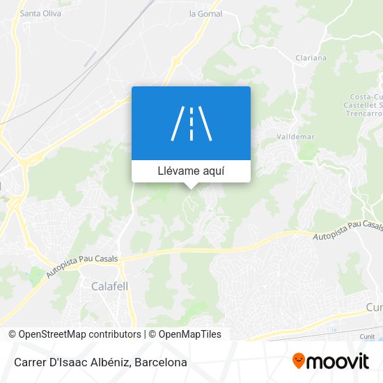 Mapa Carrer D'Isaac Albéniz