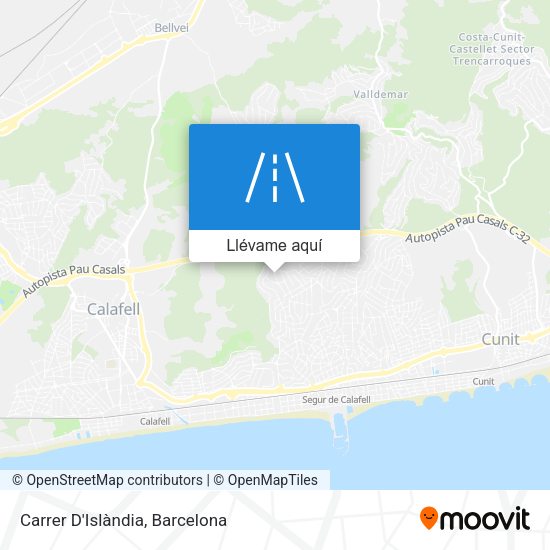 Mapa Carrer D'Islàndia