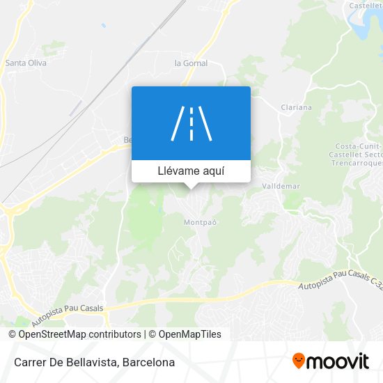 Mapa Carrer De Bellavista