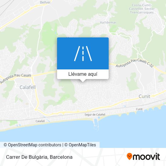 Mapa Carrer De Bulgària