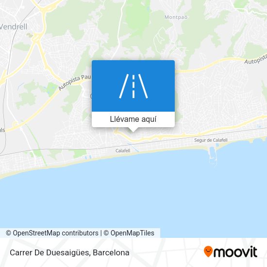 Mapa Carrer De Duesaigües