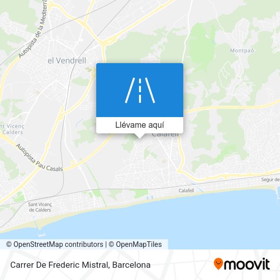 Mapa Carrer De Frederic Mistral