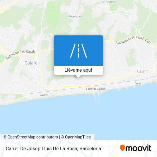 Mapa Carrer De Josep Lluís De La Rosa
