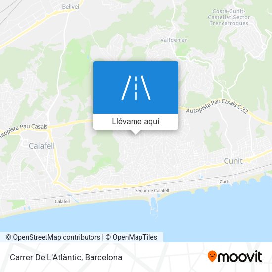 Mapa Carrer De L'Atlàntic