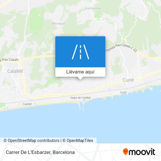 Mapa Carrer De L'Esbarzer