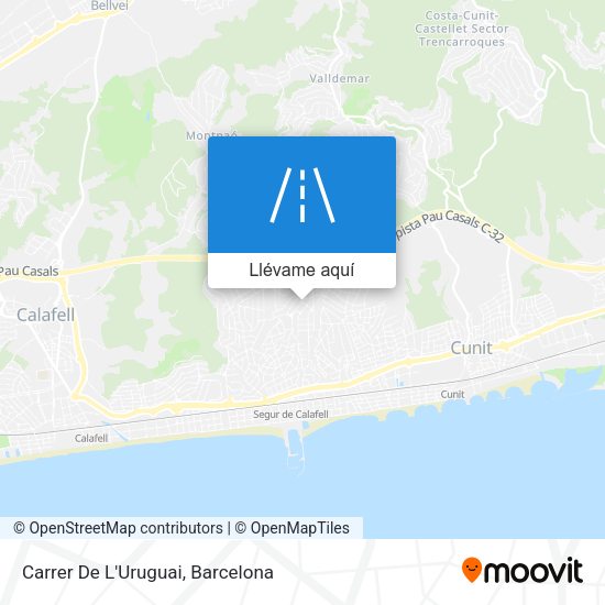 Mapa Carrer De L'Uruguai