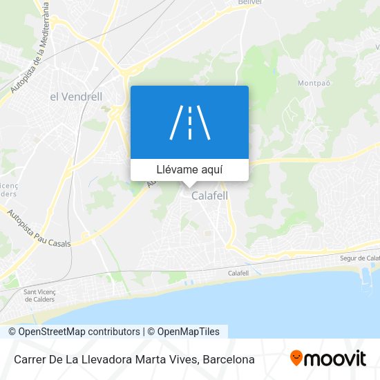 Mapa Carrer De La Llevadora Marta Vives