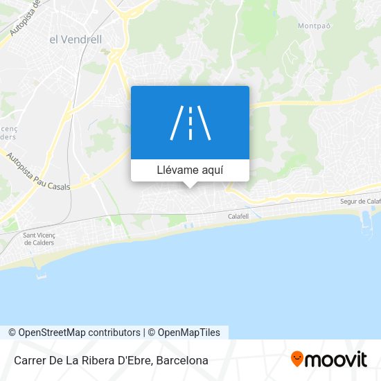 Mapa Carrer De La Ribera D'Ebre