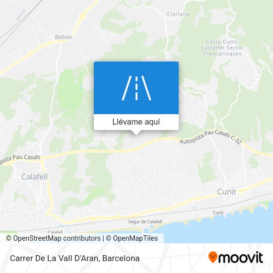 Mapa Carrer De La Vall D'Aran