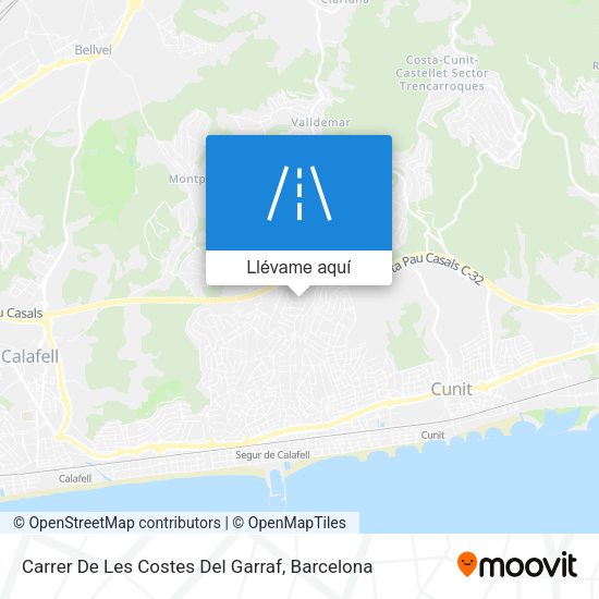 Mapa Carrer De Les Costes Del Garraf