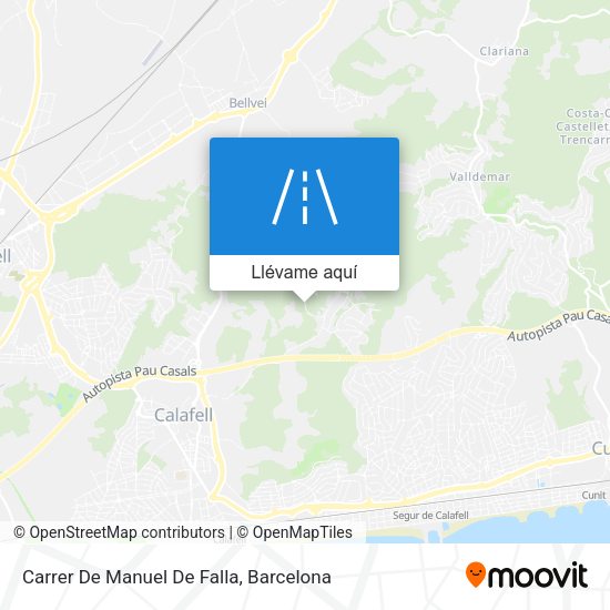 Mapa Carrer De Manuel De Falla