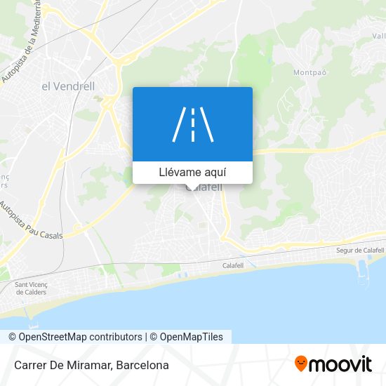 Mapa Carrer De Miramar