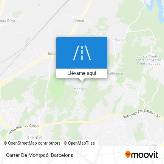 Mapa Carrer De Montpaó
