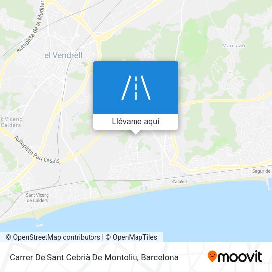 Mapa Carrer De Sant Cebrià De Montoliu