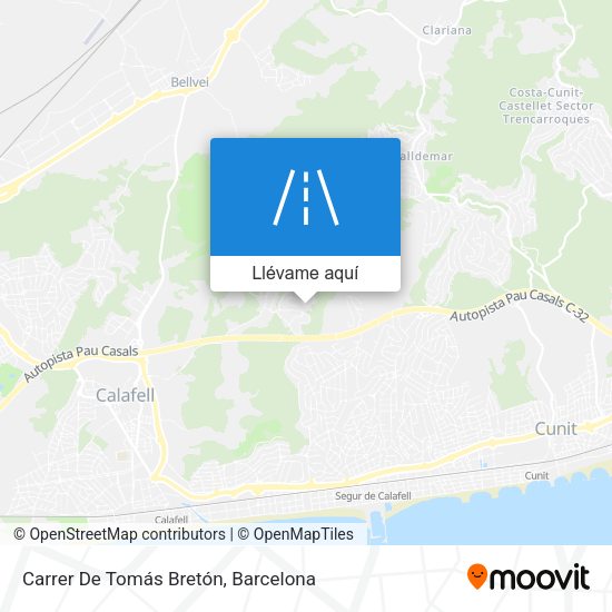 Mapa Carrer De Tomás Bretón