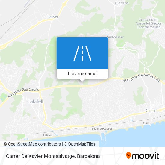Mapa Carrer De Xavier Montsalvatge