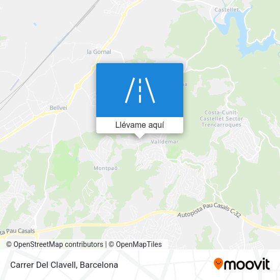 Mapa Carrer Del Clavell