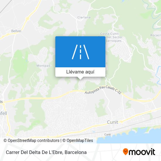 Mapa Carrer Del Delta De L'Ebre