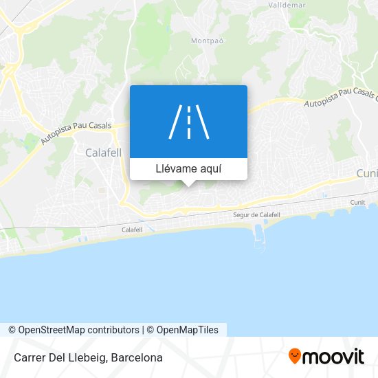 Mapa Carrer Del Llebeig