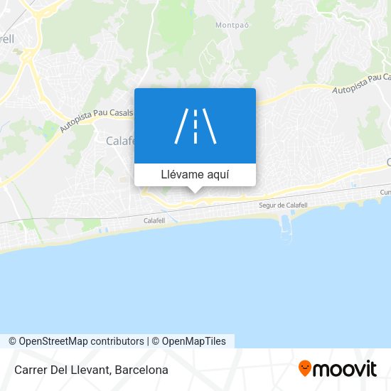 Mapa Carrer Del Llevant