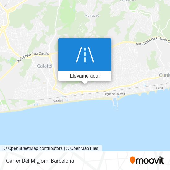 Mapa Carrer Del Migjorn