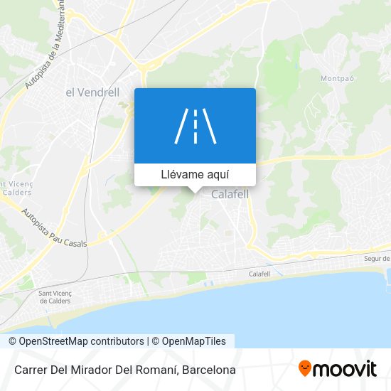 Mapa Carrer Del Mirador Del Romaní