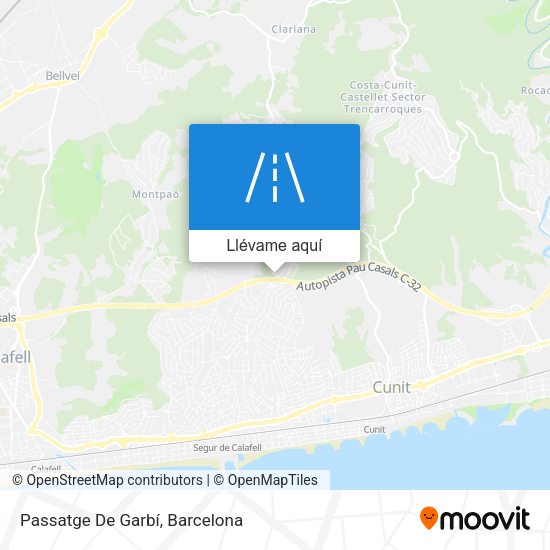 Mapa Passatge De Garbí