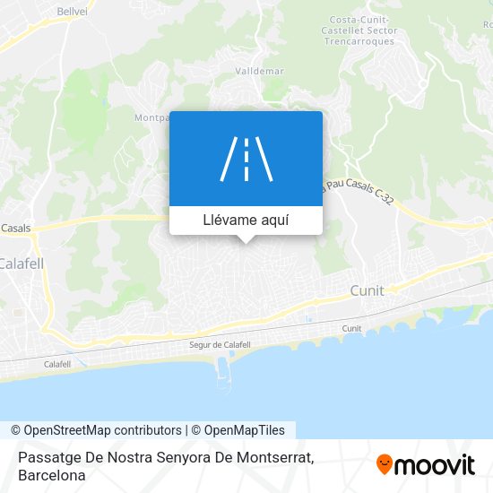 Mapa Passatge De Nostra Senyora De Montserrat