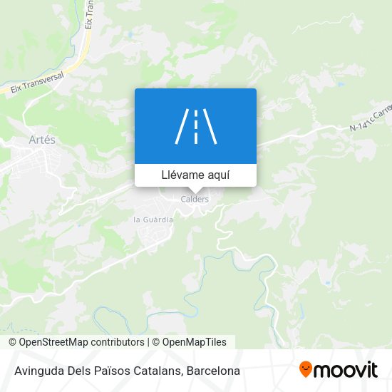 Mapa Avinguda Dels Països Catalans