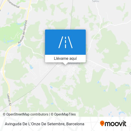 Mapa Avinguda De L'Onze De Setembre