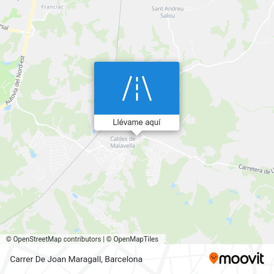 Mapa Carrer De Joan Maragall