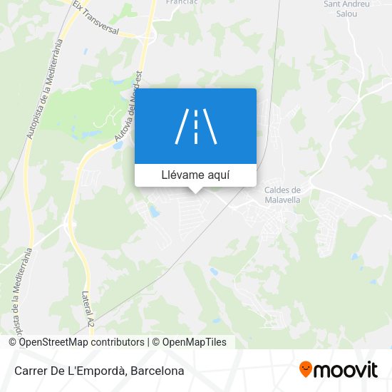Mapa Carrer De L'Empordà