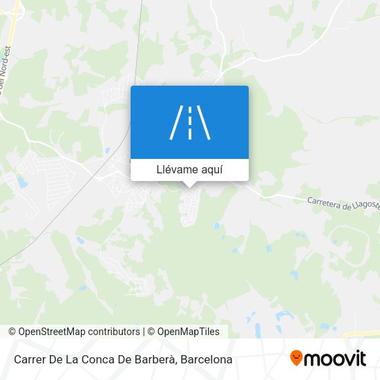 Mapa Carrer De La Conca De Barberà