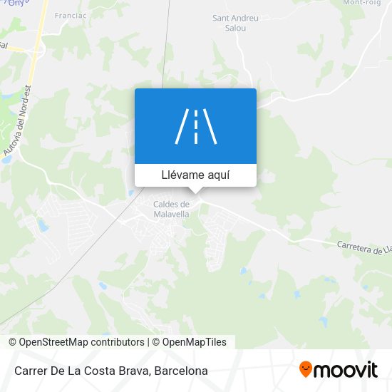 Mapa Carrer De La Costa Brava