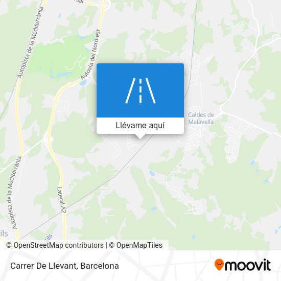 Mapa Carrer De Llevant