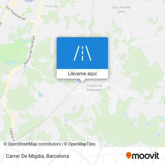 Mapa Carrer De Migdia