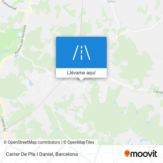 Mapa Carrer De Pla I Daniel