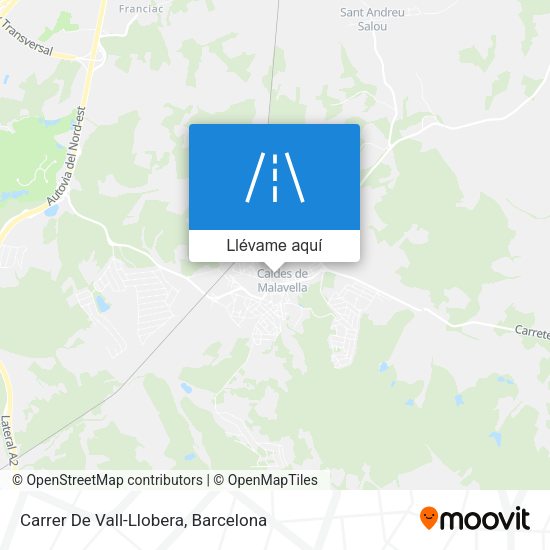 Mapa Carrer De Vall-Llobera