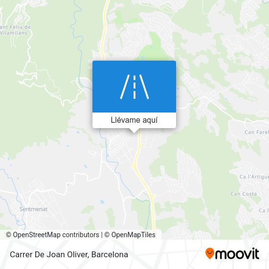 Mapa Carrer De Joan Oliver