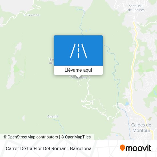 Mapa Carrer De La Flor Del Romaní