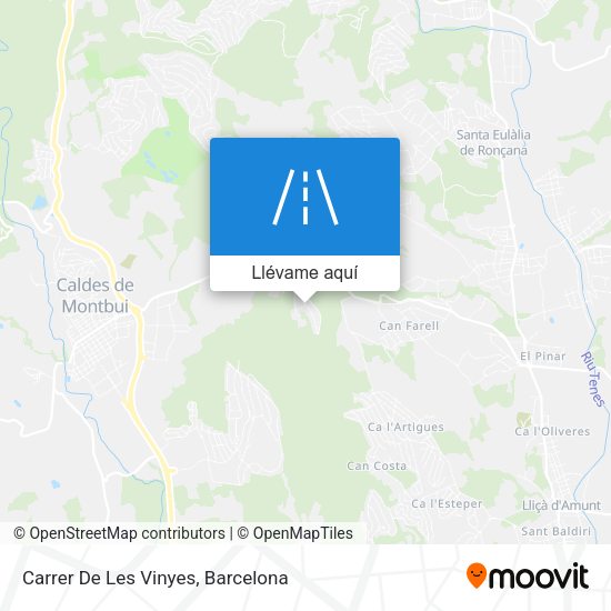Mapa Carrer De Les Vinyes