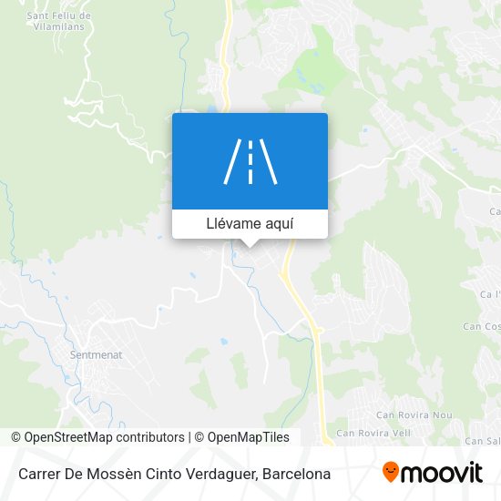 Mapa Carrer De Mossèn Cinto Verdaguer