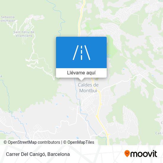 Mapa Carrer Del Canigó