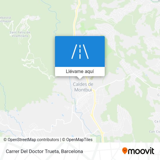 Mapa Carrer Del Doctor Trueta