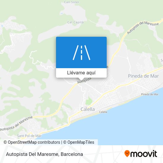 Mapa Autopista Del Maresme